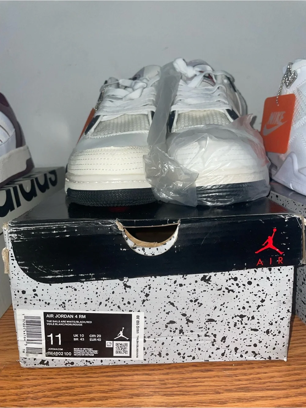 Jordan Air Jordan 4 White Black Orange